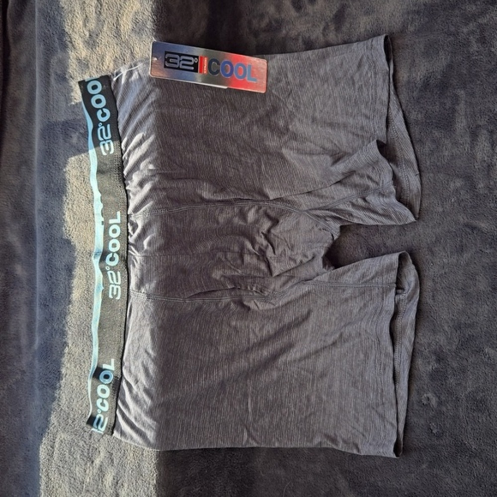 32 Degrees Gray Microfiber Boxer Briefs
